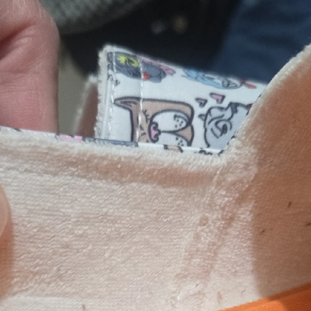 BOBS from Skechers White and Orange Slip-Ons - Picture 11 of 16